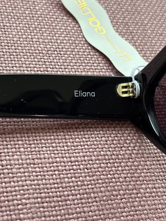 Lu Goldie Eliana Sunglasses in Black New Womens Sunnies main image 12